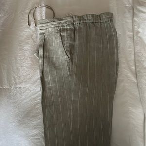Loro Piana linen pants sz 42 euro.